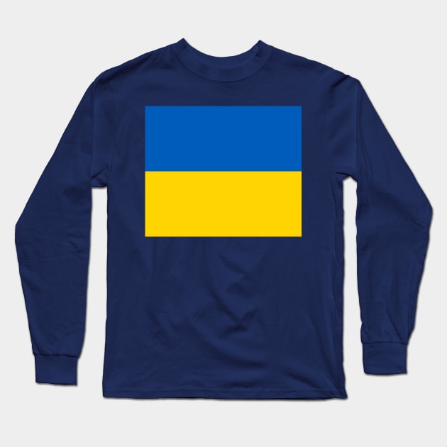 Ukrainian Flag Long Sleeve T-Shirt by Scar